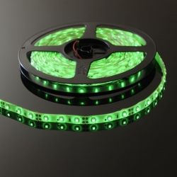 Taśma LED-3528 300 diod Wodoodporna Zielona 10mm białe podłoże