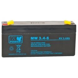Akumulator MW Power MW 3,4-6 6V 3,4Ah, żywotość 6-9 lat