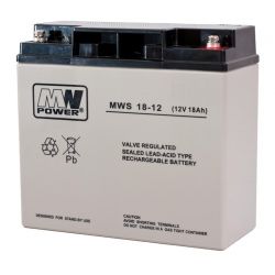 Akumulator MW Power MWS 18-12 12V 18Ah, żywotość 5 lat