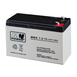 Akumulator MW Power MWS 7,2-12 12V 7,2Ah, żywotość 5 lat