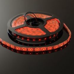 Taśma LED-3528 300 diod Wodoodporna Czerwona 8mm białe podłoże