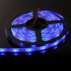 Taśma LED-5050 150 diod Wodoodporna Niebieska 10mm