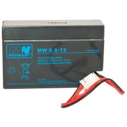 Akumulator MW Power MW 0,8-12 12V 0,8Ah, żywotość 6-9 lat