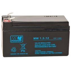 Akumulator MW Power MW 1,3-12 12V 1,3Ah, żywotość 6-9 lat