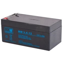 Akumulator MW Power MW 3,4-12 12V 3,4Ah, żywotość 6-9 lat