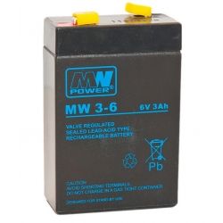 Akumulator MW Power MW 3-6 6V 3Ah, żywotość 6-9 lat