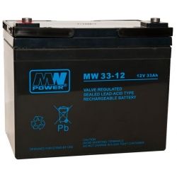 Akumulator MW Power MW 33-12 12V 33Ah, żywotość 6-9 lat